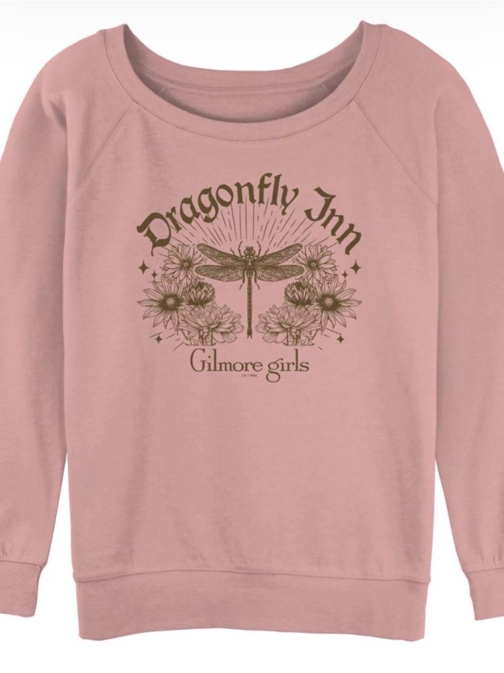 Dragonfly Inn Girls' Pink Graphic Pullover Sweatshirt